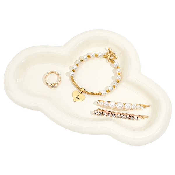 PandaHall PH Ceramic Jewelry Tray Cloud Trinket Dish Ring Holder Dish Decorative Tray Irregular Trinket Plate Catchall Organizer for...
PandaHall PH Ceramic Jewelry Tray Cloud Trinket Dish Ring Holder Dish Decorative Tray Irregular Trinket Plate Catchall Organizer for...