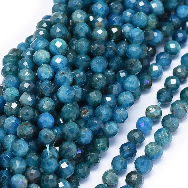 PandaHall Natural Apatite Beads Strands, Faceted, Round, 5.5~6mm, Hole: 1mm, about 60pcs/strand, 15 inch(38.3cm) Apatite Round
PandaHall Natural Apatite Beads Strands, Faceted, Round, 5.5~6mm, Hole: 1mm, about 60pcs/strand, 15 inch(38.3cm) Apatite Round