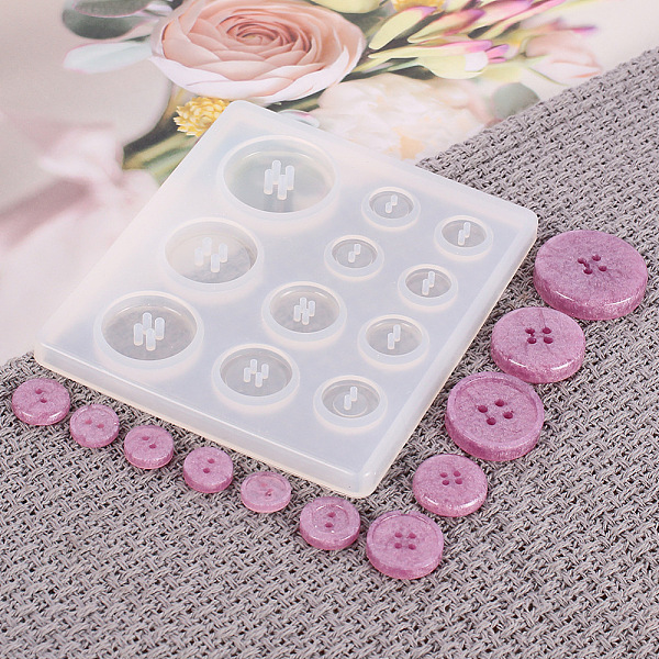 PandaHall Silicone Button Molds, Resin Casting Molds, For UV Resin, Epoxy Resin Jewelry Making, Flat Round, White, 78x89x6.5mm, Inner Size...
PandaHall Silicone Button Molds, Resin Casting Molds, For UV Resin, Epoxy Resin Jewelry Making, Flat Round, White, 78x89x6.5mm, Inner Size...