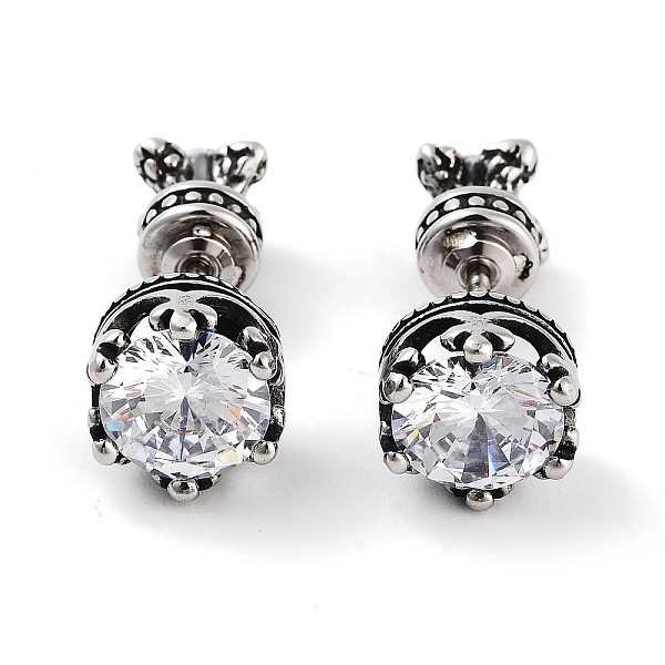 PandaHall Crown 316 Surgical Stainless Steel Pave Clear Cubic Zirconia Ear False Plugs for Women Men, Antique Silver, 9.5mm 316 Surgical...
PandaHall Crown 316 Surgical Stainless Steel Pave Clear Cubic Zirconia Ear False Plugs for Women Men, Antique Silver, 9.5mm 316 Surgical...