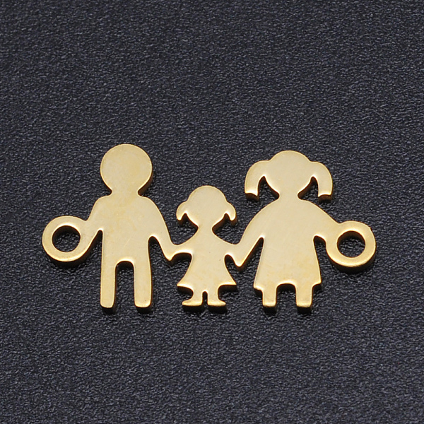 PandaHall 201 Stainless Steel Links connectors, Human, Family, Golden, 10x19x1mm, Hole: 1.4mm 201 Stainless Steel Human
PandaHall 201 Stainless Steel Links connectors, Human, Family, Golden, 10x19x1mm, Hole: 1.4mm 201 Stainless Steel Human