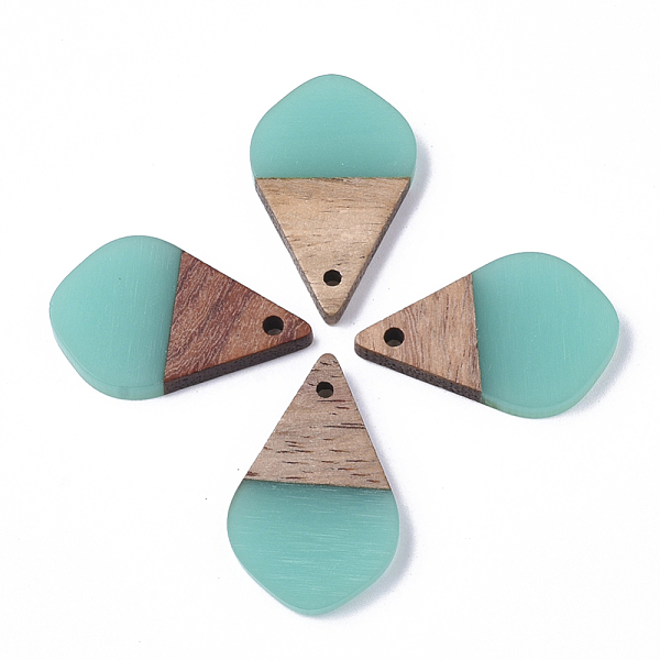 PandaHall Resin & Wood Pendants, Teardrop, Medium Turquoise, 28x18x3mm, Hole: 2mm Resin+Wood Teardrop Cyan
PandaHall Resin & Wood Pendants, Teardrop, Medium Turquoise, 28x18x3mm, Hole: 2mm Resin+Wood Teardrop Cyan