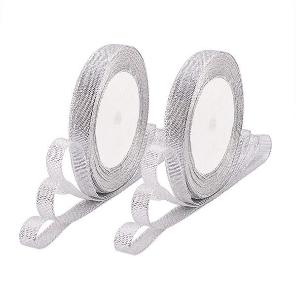 PandaHall Glitter Metallic Ribbon, Sparkle Ribbon, Silver, 3/8 inch(9~10mm), about 25yards/roll, 10rolls/group Polyester None Silver
PandaHall Glitter Metallic Ribbon, Sparkle Ribbon, Silver, 3/8 inch(9~10mm), about 25yards/roll, 10rolls/group Polyester None Silver