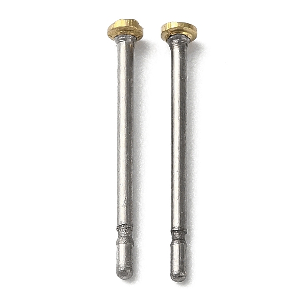 PandaHall Titanium Stud Earring Findings, Earring Pins with Brass Flat Head, Platinum, 12x1.6mm, Pin: 0.7mm Titanium
PandaHall Titanium Stud Earring Findings, Earring Pins with Brass Flat Head, Platinum, 12x1.6mm, Pin: 0.7mm Titanium