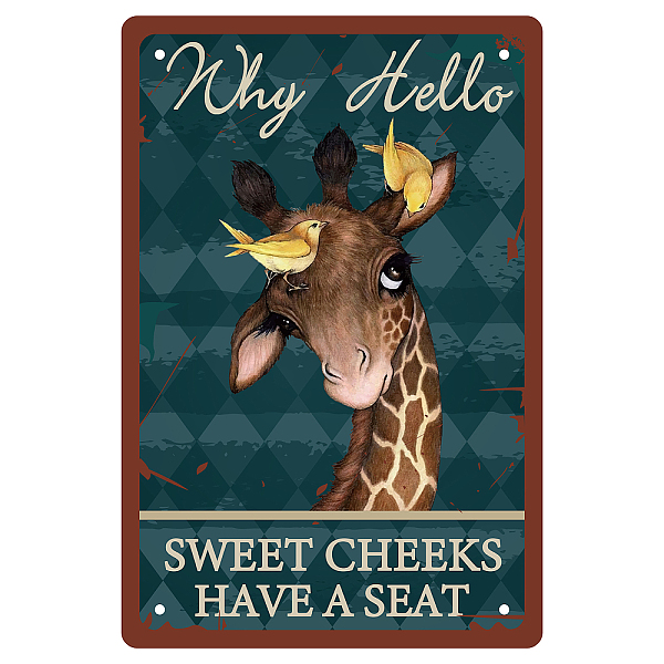 PandaHall CREATCABIN Giraffe Why Hello Sweet Cheeks Sign Vintage Tin Signs Funny Metal Tin Sign Wall Art Garden House Plaque for Bathroom...
PandaHall CREATCABIN Giraffe Why Hello Sweet Cheeks Sign Vintage Tin Signs Funny Metal Tin Sign Wall Art Garden House Plaque for Bathroom...