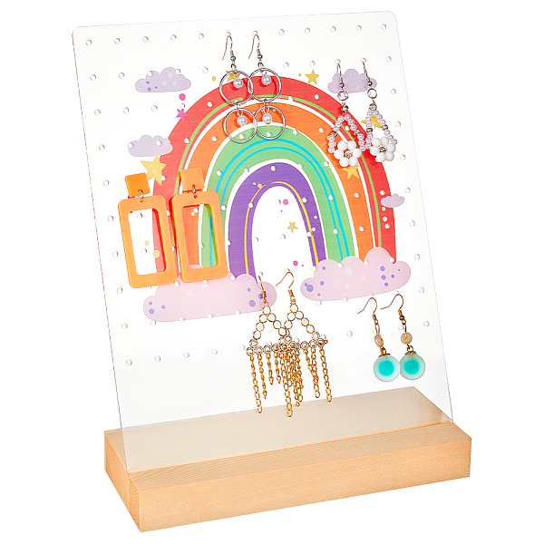PandaHall PH 120 Holes Earring Organizer Rainbow Earring Holder Earrings Display Stands with Wood Base L-Shaped Earring Storage Stand for...
PandaHall PH 120 Holes Earring Organizer Rainbow Earring Holder Earrings Display Stands with Wood Base L-Shaped Earring Storage Stand for...
