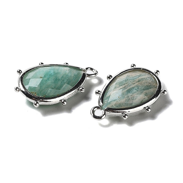 PandaHall Natural Amazonite Pendants, with Platinum Brass Edge, Faceted, Teardrop, 22.5x14x5.5mm, Hole: 1.6mm. Amazonite Teardrop
PandaHall Natural Amazonite Pendants, with Platinum Brass Edge, Faceted, Teardrop, 22.5x14x5.5mm, Hole: 1.6mm. Amazonite Teardrop