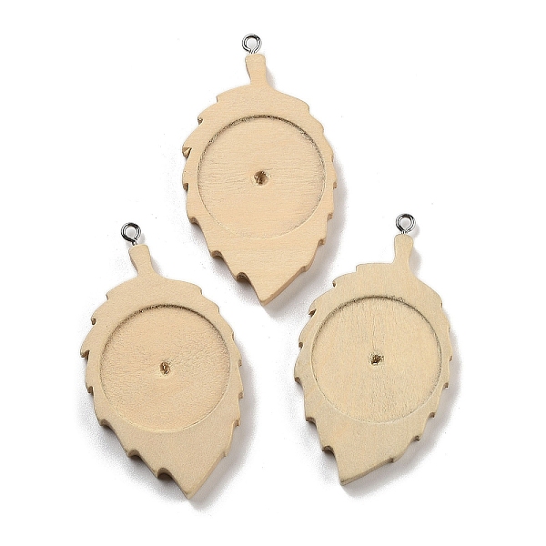 PandaHall Wooden Pendant Cabochon Settings, Pendant Base, Leaf, Blanched Almond, Tray: 25mm, 55.5x29.5~30.5x5mm, Hole: 2mm, 20pcs/set Wood...
PandaHall Wooden Pendant Cabochon Settings, Pendant Base, Leaf, Blanched Almond, Tray: 25mm, 55.5x29.5~30.5x5mm, Hole: 2mm, 20pcs/set Wood...