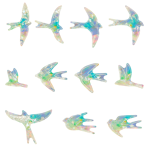 PandaHall 11Pcs Bird Colorful Suncatcher Rainbow Prism Electrostatic Glass Stickers, Waterproof Laser PVC Window Static Decals, Clear AB..., White
PandaHall 11Pcs Bird Colorful Suncatcher Rainbow Prism Electrostatic Glass Stickers, Waterproof Laser PVC Window Static Decals, Clear AB..., White