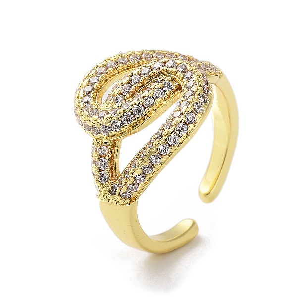 PandaHall Brass with Cubic Zirconia Open Cuff Rings for Women, Real 18K Gold Plated, 7~22.5mm, Inner Diameter: 23.5mm Brass Clear
PandaHall Brass with Cubic Zirconia Open Cuff Rings for Women, Real 18K Gold Plated, 7~22.5mm, Inner Diameter: 23.5mm Brass Clear