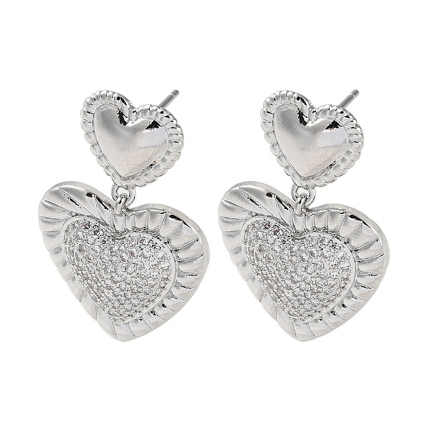 PandaHall Brass Pave Cubic Zirconia Stud Earrings for Women, Heart, Real 16K Gold Plated, 30.5x20mm Cubic Zirconia Heart Clear
PandaHall Brass Pave Cubic Zirconia Stud Earrings for Women, Heart, Real 16K Gold Plated, 30.5x20mm Cubic Zirconia Heart Clear
