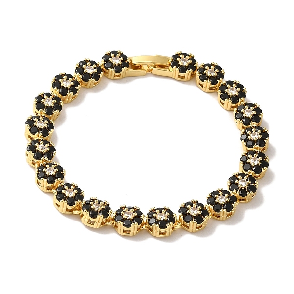 PandaHall Rack Plating Brass Pave Cubic Zirconia Flower Link Chain Bracelets for Women, Lead Free & Cadmium Free, Real 18K Gold Plated..., Black
PandaHall Rack Plating Brass Pave Cubic Zirconia Flower Link Chain Bracelets for Women, Lead Free & Cadmium Free, Real 18K Gold Plated..., Black