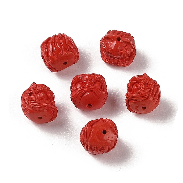 PandaHall Synthetic Coral Carved Beads, Dyed, Lion Head, FireBrick, 11.5x11.5x11mm, Hole: 1.4mm Synthetic Coral Lion Red
PandaHall Synthetic Coral Carved Beads, Dyed, Lion Head, FireBrick, 11.5x11.5x11mm, Hole: 1.4mm Synthetic Coral Lion Red