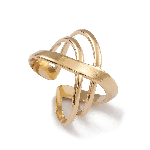PandaHall Ion Plating(IP) 304 Stainless Steel Cuff Rings, Hollow Out Criss Cross Wide Band Ring for Women, Real 14K Gold Plated, 7.5~15.5mm...
PandaHall Ion Plating(IP) 304 Stainless Steel Cuff Rings, Hollow Out Criss Cross Wide Band Ring for Women, Real 14K Gold Plated, 7.5~15.5mm...