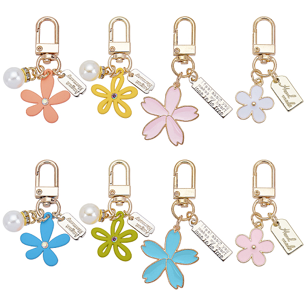 PandaHall Olycraft 8Pcs 8 Style Alloy & Resin Enamel Pendant Keychains, with Alloy Key Clasps, Flower & Rectangle, Mixed Color, 5.9~7.1cm..., Multicolor
PandaHall Olycraft 8Pcs 8 Style Alloy & Resin Enamel Pendant Keychains, with Alloy Key Clasps, Flower & Rectangle, Mixed Color, 5.9~7.1cm..., Multicolor