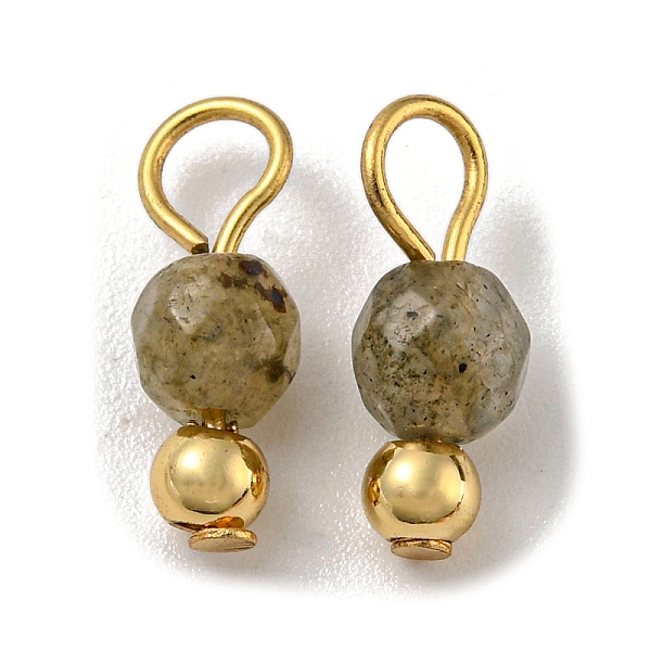 PandaHall Natural Labradorite Faceted Round Charms, with Golden Tone Brass Beads and 304 Stainless Steel Loops, 12x4mm, Hole: 2.5mm...
PandaHall Natural Labradorite Faceted Round Charms, with Golden Tone Brass Beads and 304 Stainless Steel Loops, 12x4mm, Hole: 2.5mm...