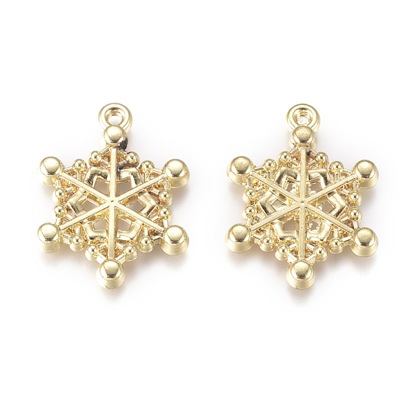 PandaHall Alloy Pendants, Snowflake, for Christmas, Golden, 20x15.5x2mm, Hole: 1.2mm Alloy Snowflake
PandaHall Alloy Pendants, Snowflake, for Christmas, Golden, 20x15.5x2mm, Hole: 1.2mm Alloy Snowflake