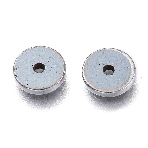 PandaHall Electroplated Non-magnetic Synthetic Hematite Beads, Flat Round/Disc, with a Defective Bead, Platinum Plated, 6x1mm, Hole: 1mm...
PandaHall Electroplated Non-magnetic Synthetic Hematite Beads, Flat Round/Disc, with a Defective Bead, Platinum Plated, 6x1mm, Hole: 1mm...