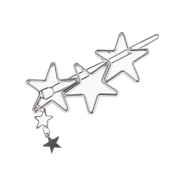 PandaHall Alloy Hollow Geometric Hair Pin, Ponytail Holder Statement, Hair Accessories for Women, Star, Platinum, 67x32mm Alloy
PandaHall Alloy Hollow Geometric Hair Pin, Ponytail Holder Statement, Hair Accessories for Women, Star, Platinum, 67x32mm Alloy