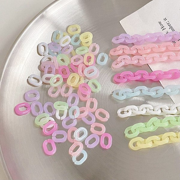 PandaHall Transparent Acrylic Linking Rings, Rectangle Quick Link Connectors, Mixed Color, 7.7x10.1x2.6mm Acrylic Rectangle Multicolor
PandaHall Transparent Acrylic Linking Rings, Rectangle Quick Link Connectors, Mixed Color, 7.7x10.1x2.6mm Acrylic Rectangle Multicolor