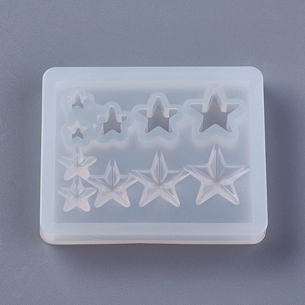 PandaHall Silicone Molds, Resin Casting Molds, For UV Resin, Epoxy Resin Jewelry Making, Star, White, 49.5x40x7mm, Inner Size: 4~12mm...
PandaHall Silicone Molds, Resin Casting Molds, For UV Resin, Epoxy Resin Jewelry Making, Star, White, 49.5x40x7mm, Inner Size: 4~12mm...