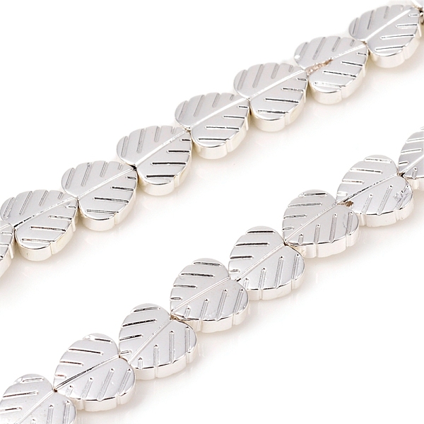 PandaHall Electroplated Non-magnetic Synthetic Hematite Beads Strands, Heart Leaf, Silver Plated, 8x8x2.5mm, Hole: 0.8mm, about 55pcs/Strand...
PandaHall Electroplated Non-magnetic Synthetic Hematite Beads Strands, Heart Leaf, Silver Plated, 8x8x2.5mm, Hole: 0.8mm, about 55pcs/Strand...