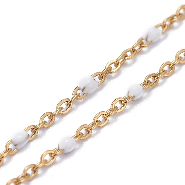 PandaHall 304 Stainless Steel Eyeglasses Chains, Neck Strap for Eyeglasses, with Enamel, Lobster Claw Clasps and Rubber Loop Ends, Golden..., White
PandaHall 304 Stainless Steel Eyeglasses Chains, Neck Strap for Eyeglasses, with Enamel, Lobster Claw Clasps and Rubber Loop Ends, Golden..., White