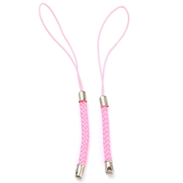 PandaHall Polyester Cord Mobile Straps, with Platinum Plated Iron Findings, Pearl Pink, 8~9cm Polyester
PandaHall Polyester Cord Mobile Straps, with Platinum Plated Iron Findings, Pearl Pink, 8~9cm Polyester