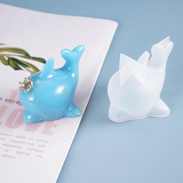 PandaHall 3D Dolphin Silicone Molds, Resin Casting Molds, For UV Resin, Epoxy Resin Jewelry Making, White, 87x56x29mm Silicone Dolphin White
PandaHall 3D Dolphin Silicone Molds, Resin Casting Molds, For UV Resin, Epoxy Resin Jewelry Making, White, 87x56x29mm Silicone Dolphin White