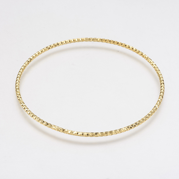 PandaHall Brass Buddhist Bangles, Textured Bangles, Golden, 2-3/8 inch(62mm) Brass
PandaHall Brass Buddhist Bangles, Textured Bangles, Golden, 2-3/8 inch(62mm) Brass