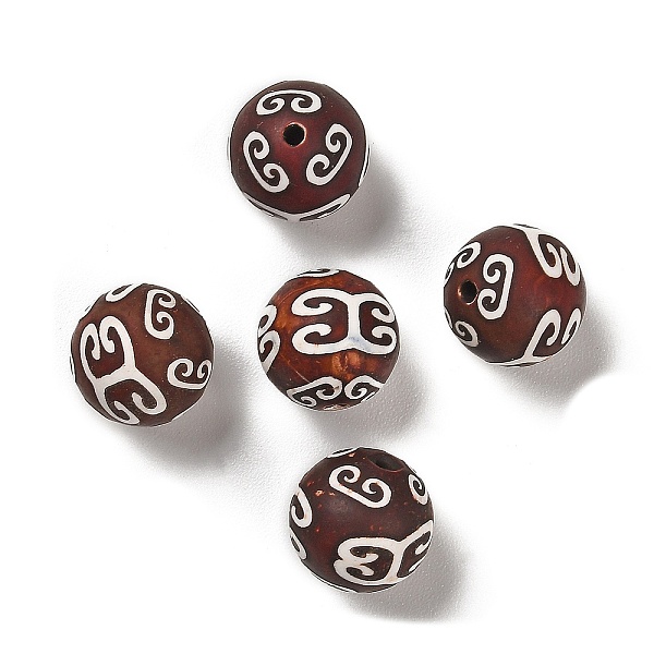 PandaHall Tibetan Style dZi Beads, Natural Agate Beads, Dyed & Heated, Round, Brown, Auspicious Cloud Pattern, 14mm, Hole: 1.6mm Tibetan...
PandaHall Tibetan Style dZi Beads, Natural Agate Beads, Dyed & Heated, Round, Brown, Auspicious Cloud Pattern, 14mm, Hole: 1.6mm Tibetan...