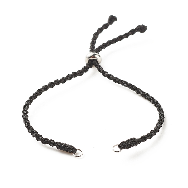 PandaHall Braided Polyester Cord Bracelet, with 201 Stainless Steel Beads, for Slider Bracelets Making, Stainless Steel Color, 10 inch..., Black
PandaHall Braided Polyester Cord Bracelet, with 201 Stainless Steel Beads, for Slider Bracelets Making, Stainless Steel Color, 10 inch..., Black