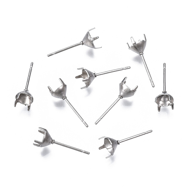 PandaHall 316 Surgical Stainless Steel Stud Earring Setting, Fit for Rhinestone, Stainless Steel Color, Fit for 4.5mm Rhinestone, 13.5x5mm...
PandaHall 316 Surgical Stainless Steel Stud Earring Setting, Fit for Rhinestone, Stainless Steel Color, Fit for 4.5mm Rhinestone, 13.5x5mm...