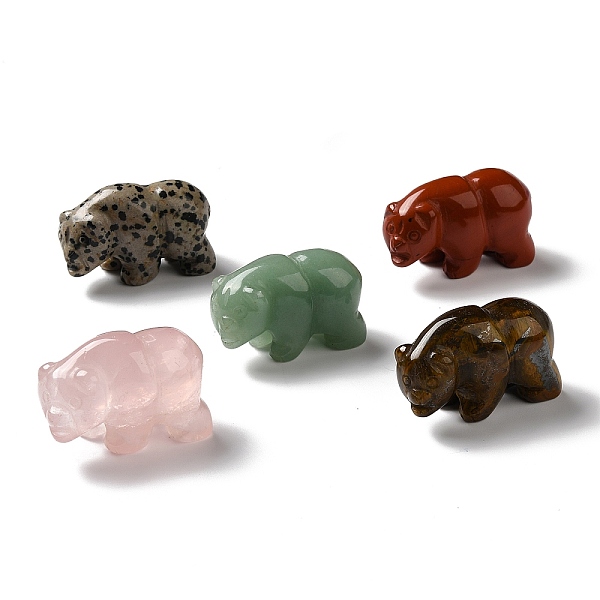 PandaHall Natural Gemstone Display Decoration, Bear, 39~41x16~18x24~30mm Mixed Goldstone Bear
PandaHall Natural Gemstone Display Decoration, Bear, 39~41x16~18x24~30mm Mixed Goldstone Bear