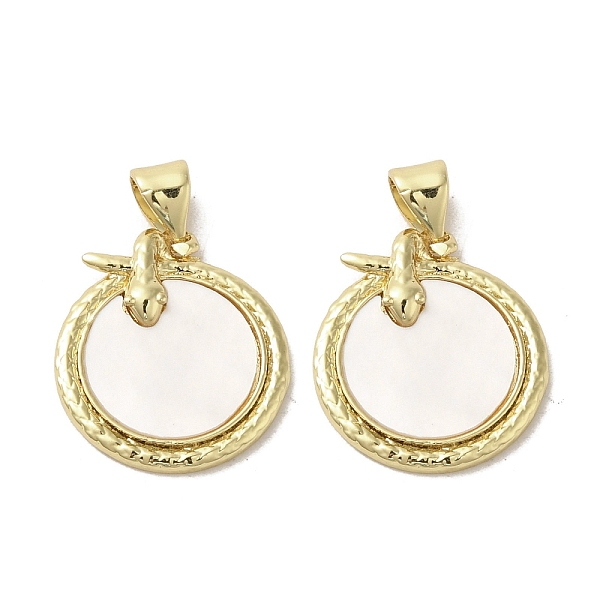 PandaHall Brass Pave Shell Pendants, Flat Round Charms with Snake, Real 18K Gold Plated, 18.5x16.5x3mm, Hole: 3.5x4mm Shell Snake
PandaHall Brass Pave Shell Pendants, Flat Round Charms with Snake, Real 18K Gold Plated, 18.5x16.5x3mm, Hole: 3.5x4mm Shell Snake
