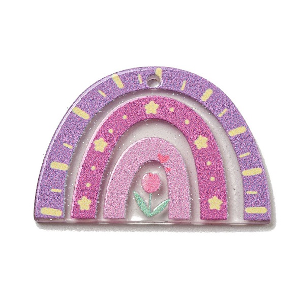 PandaHall Acrylic Pendants, Rainbow, Medium Purple, 28x41.5x2.5mm, Hole: 2mm Acrylic Rainbow
PandaHall Acrylic Pendants, Rainbow, Medium Purple, 28x41.5x2.5mm, Hole: 2mm Acrylic Rainbow