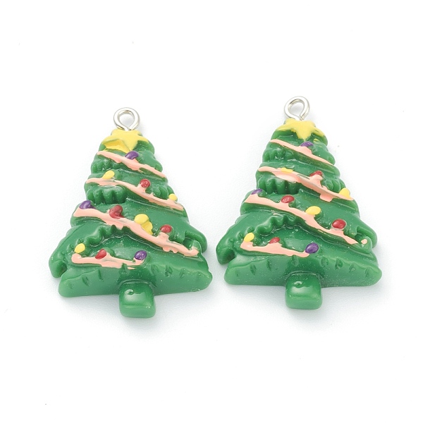 PandaHall Resin Pendants, for Christmas Festival, with Platinum Iron Peg Bail, Christmas Tree, Sea Green, 33x23x8mm, Hole: 2mm Iron+Resin...
PandaHall Resin Pendants, for Christmas Festival, with Platinum Iron Peg Bail, Christmas Tree, Sea Green, 33x23x8mm, Hole: 2mm Iron+Resin...