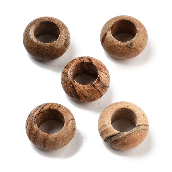 PandaHall Natural Picture Jasper Beads, Rondelle, 16~16.5x8~8.5mm, Hole: 8~8.8mm Picture Jasper Rondelle
PandaHall Natural Picture Jasper Beads, Rondelle, 16~16.5x8~8.5mm, Hole: 8~8.8mm Picture Jasper Rondelle