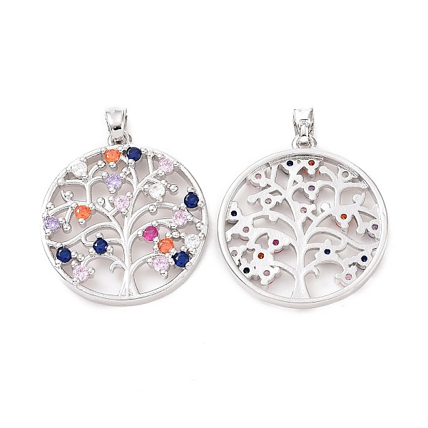 PandaHall Brass Micro Pave Cubic Zirconia Pendants, Flat Round & Tree Charm, Platinum, 24.5x22x3mm, Hole: 2.5x5mm Brass+Cubic Zirconia Tree
PandaHall Brass Micro Pave Cubic Zirconia Pendants, Flat Round & Tree Charm, Platinum, 24.5x22x3mm, Hole: 2.5x5mm Brass+Cubic Zirconia Tree
