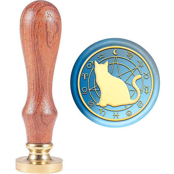 PandaHall Brass Wax Seal Stamp with Handle, for DIY Scrapbooking, Cat Pattern, 89x30mm Brass Cat Shape
PandaHall Brass Wax Seal Stamp with Handle, for DIY Scrapbooking, Cat Pattern, 89x30mm Brass Cat Shape