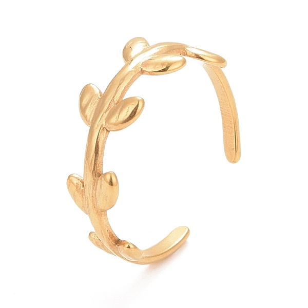 PandaHall Ion Plating(IP) 304 Stainless Steel Leaf Wrap Open Cuff Ring for Women, Golden, US Size 9(18.9mm) 304 Stainless Steel
PandaHall Ion Plating(IP) 304 Stainless Steel Leaf Wrap Open Cuff Ring for Women, Golden, US Size 9(18.9mm) 304 Stainless Steel