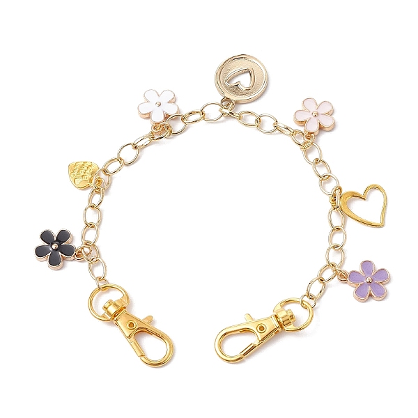 PandaHall Flower Heart Alloy & 316L Surgical Stainless Steel Pendant Bag Chains, Brass Purse Chains, Golden, 23cm Brass Mixed Shapes
PandaHall Flower Heart Alloy & 316L Surgical Stainless Steel Pendant Bag Chains, Brass Purse Chains, Golden, 23cm Brass Mixed Shapes