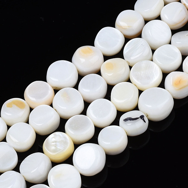 PandaHall Natural Trochid Shell/Trochus Shell Beads Strands, Undyed, Flat Round, 5~9x1~6mm, Hole: 0.8mm, about 49~50pcs/strand, 15.16...
PandaHall Natural Trochid Shell/Trochus Shell Beads Strands, Undyed, Flat Round, 5~9x1~6mm, Hole: 0.8mm, about 49~50pcs/strand, 15.16...