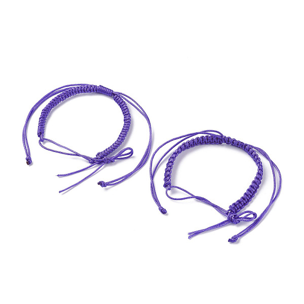PandaHall 2Pcs Nylon Braided Bracelet Makings, Blue Violet, Inner Diameter: 2 inch(5.2cm) Nylon
PandaHall 2Pcs Nylon Braided Bracelet Makings, Blue Violet, Inner Diameter: 2 inch(5.2cm) Nylon