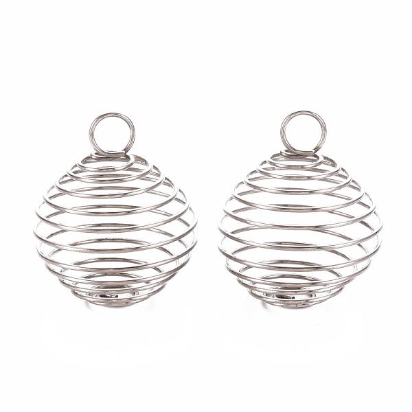 PandaHall 304 Stainless Steel Wire Pendants, Spiral Bead Cage Pendants, Round, Stainless Steel Color, 25~26x20mm, Hole: 5~6mm 304 Stainless...
PandaHall 304 Stainless Steel Wire Pendants, Spiral Bead Cage Pendants, Round, Stainless Steel Color, 25~26x20mm, Hole: 5~6mm 304 Stainless...
