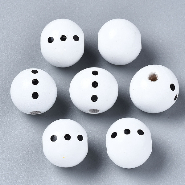 PandaHall Painted Natural Wood European Beads, Large Hole Beads, Printed, Round, White, 20x18mm, Hole: 4mm Wood Round White
PandaHall Painted Natural Wood European Beads, Large Hole Beads, Printed, Round, White, 20x18mm, Hole: 4mm Wood Round White