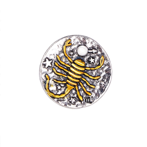 PandaHall Constellation Alloy Pins, Round Brooch, Zodiac Sign Badge for Clothes Backpack, Scorpio, 18mm Alloy Scorpio
PandaHall Constellation Alloy Pins, Round Brooch, Zodiac Sign Badge for Clothes Backpack, Scorpio, 18mm Alloy Scorpio