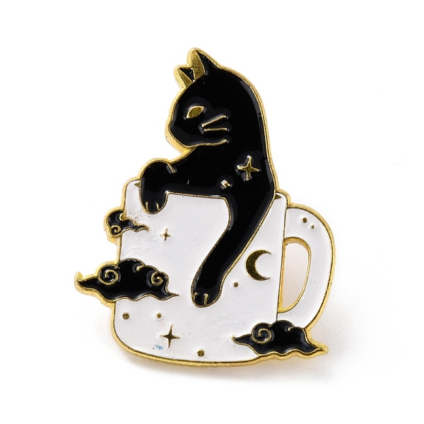 PandaHall Cat in Cup Enamel Pin, Cute Alloy Enamel Brooch for Backpacks Clothes, Light Gold, White, 30x24x9.5mm Alloy+Enamel White
PandaHall Cat in Cup Enamel Pin, Cute Alloy Enamel Brooch for Backpacks Clothes, Light Gold, White, 30x24x9.5mm Alloy+Enamel White
