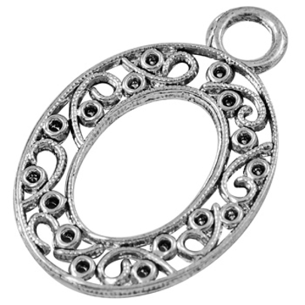 PandaHall Tibetan Style Alloy Pendants, Lead Free, Cadmium Free and Nickel Free, Oval, Antique Silver, 32x22x1.5mm, Hole: 4mm Alloy Oval
PandaHall Tibetan Style Alloy Pendants, Lead Free, Cadmium Free and Nickel Free, Oval, Antique Silver, 32x22x1.5mm, Hole: 4mm Alloy Oval