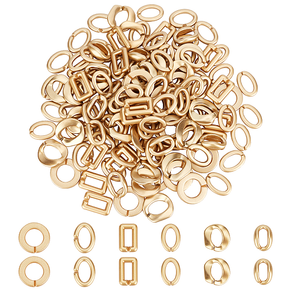 PandaHall SUPERFINDINGS Opaque Spray Painted Acrylic Linking Rings, Quick Link Connectors, for Rolo Chains Making, Mixed Shapes, Gold, about...
PandaHall SUPERFINDINGS Opaque Spray Painted Acrylic Linking Rings, Quick Link Connectors, for Rolo Chains Making, Mixed Shapes, Gold, about...